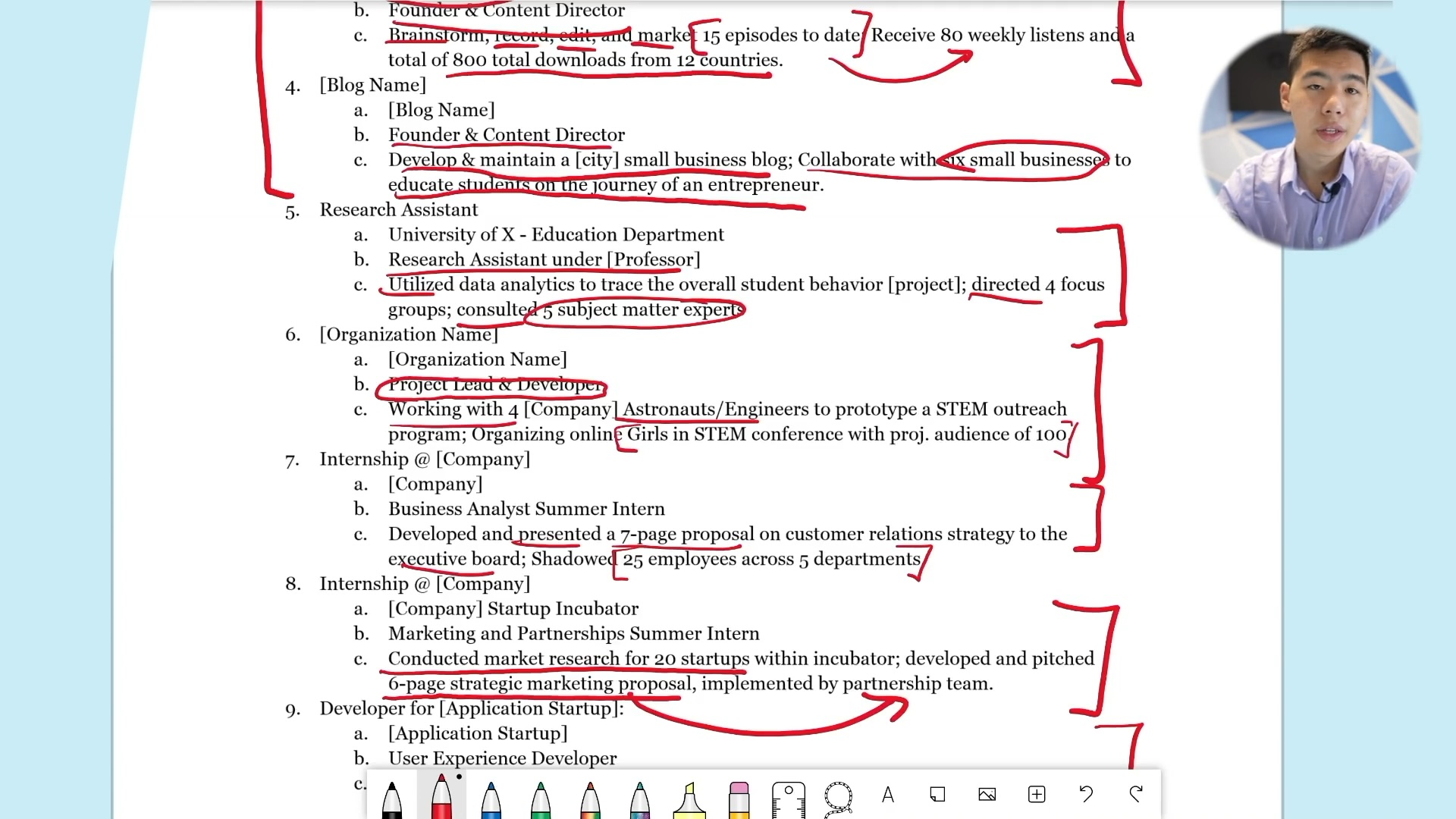 Extracurricular List 3: Example & Analysis