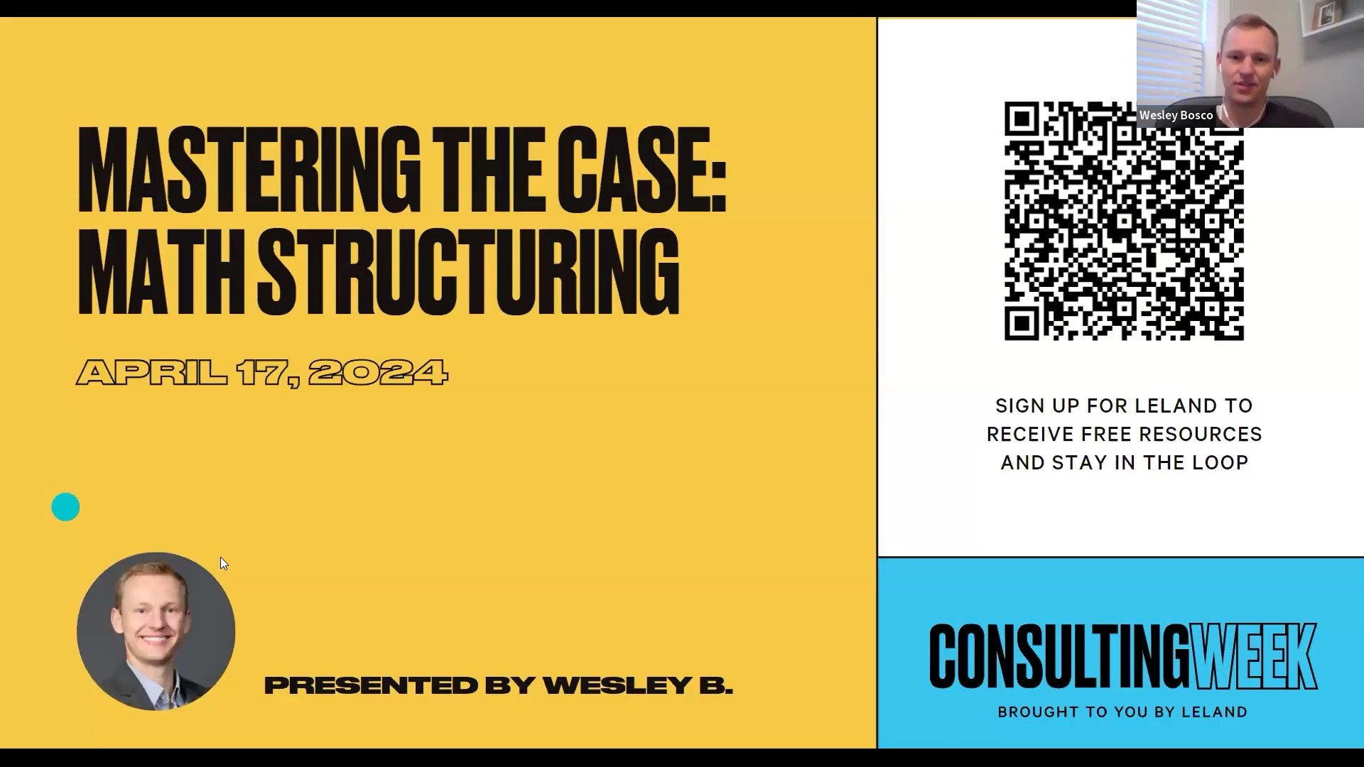 Master the Case: How to Structure Your Math