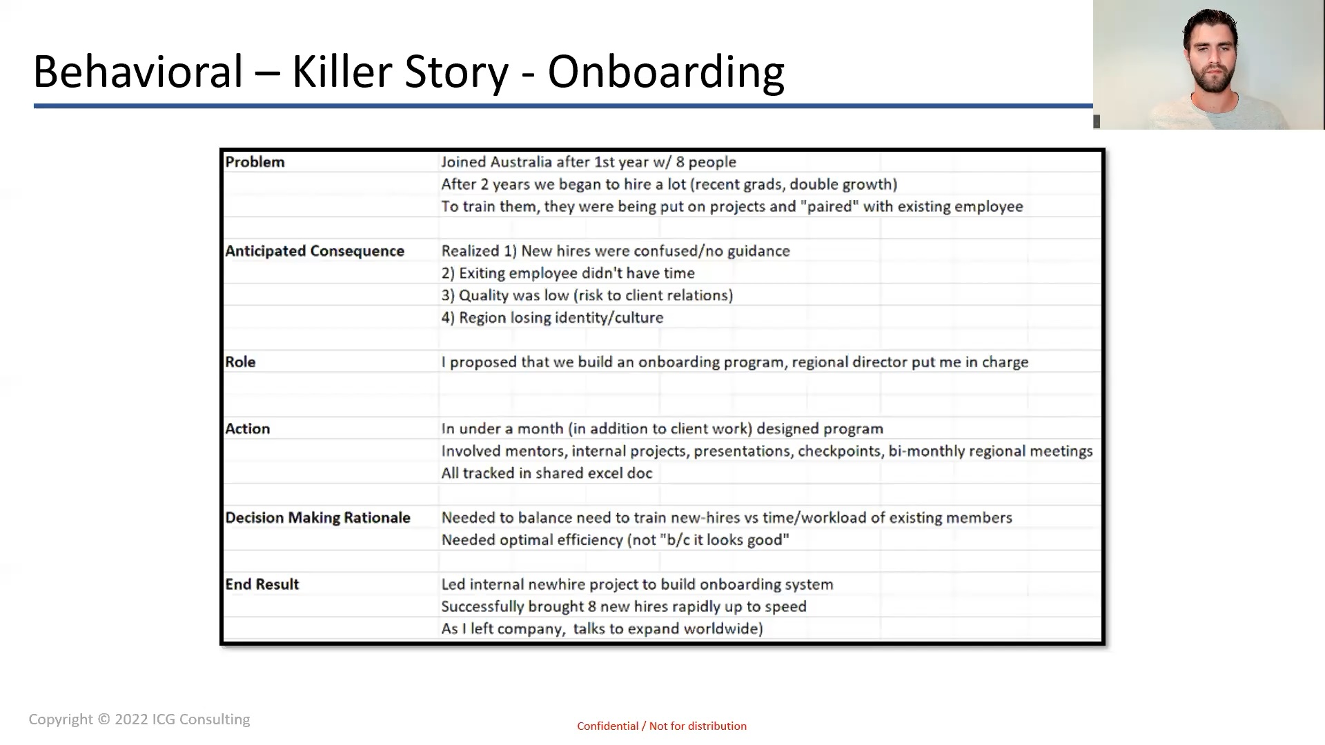 Secondary Story Example