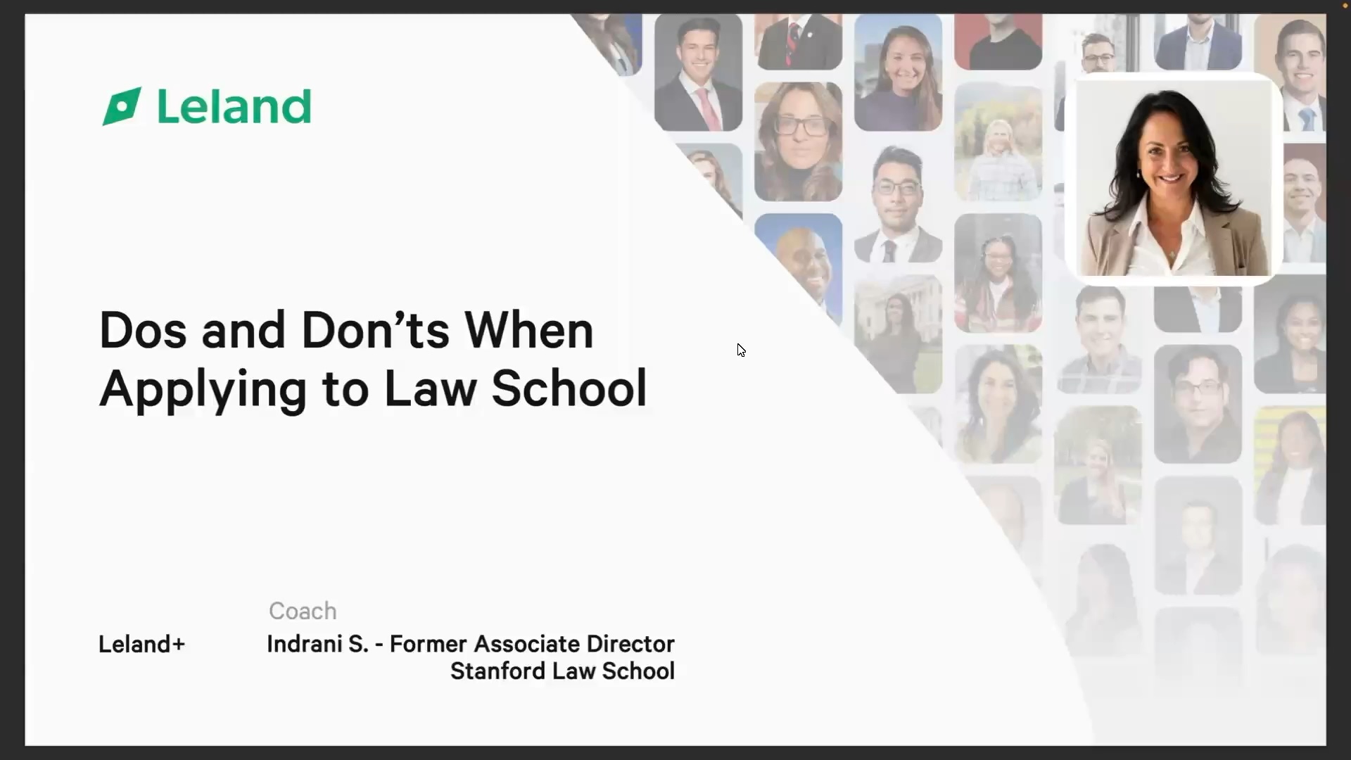Dos and Dont's When Applying to Law School
