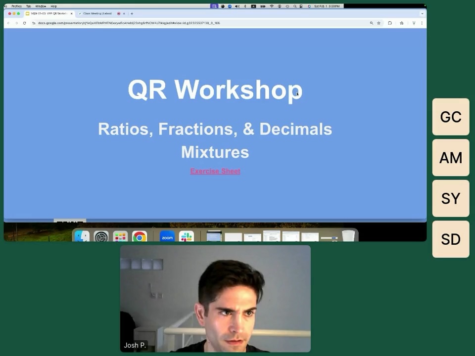 GMAT Quant Workshop: Ratios & Mixtures