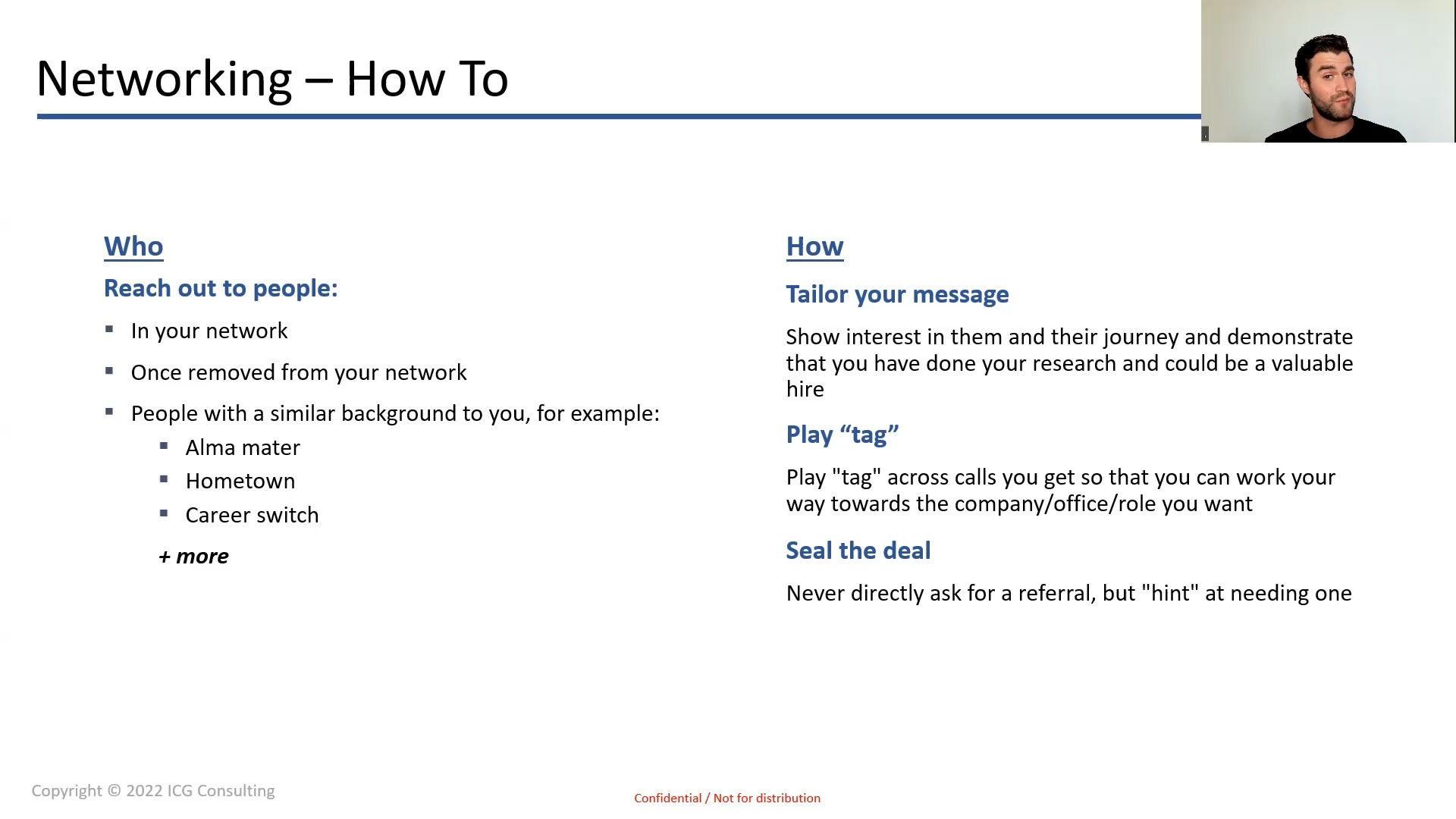Networking: Getting Your Calls