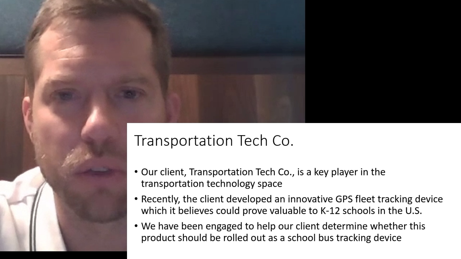 Transportation Tech Co. Case and Feedback