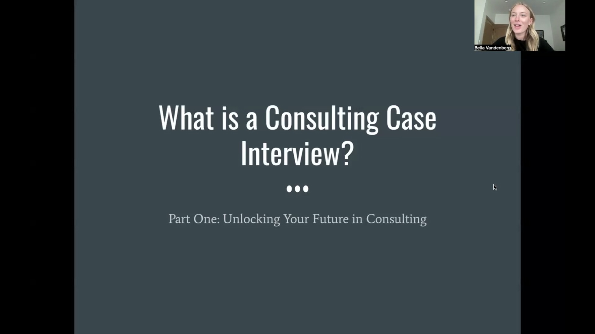 What is a Consulting Case Interview?