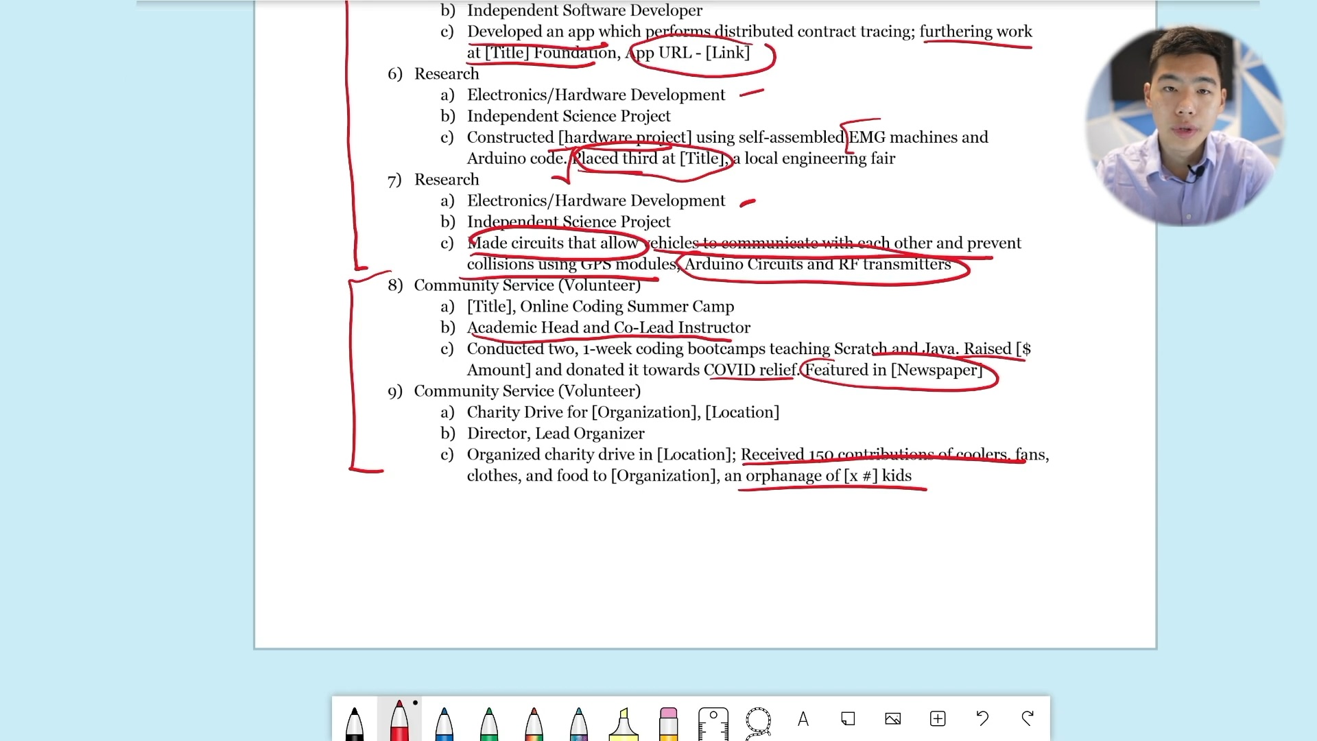 Extracurricular List 2: Example & Analysis