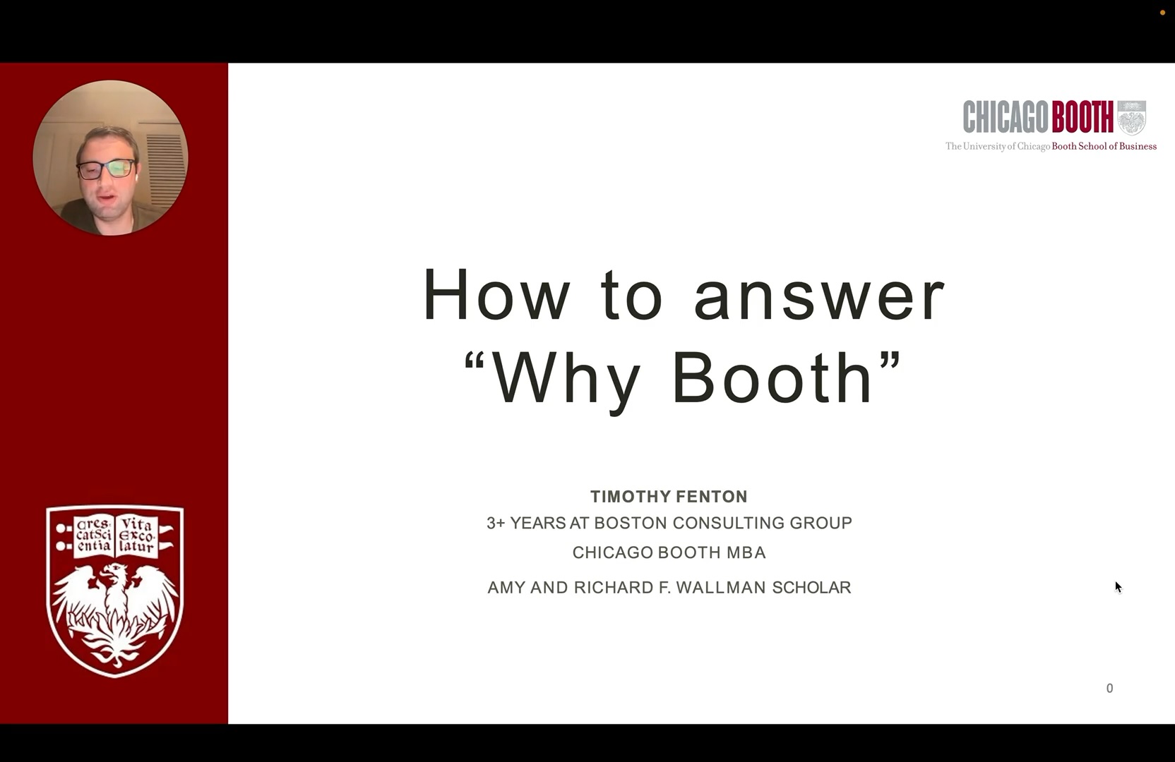 How to Answer "Why Booth?"
