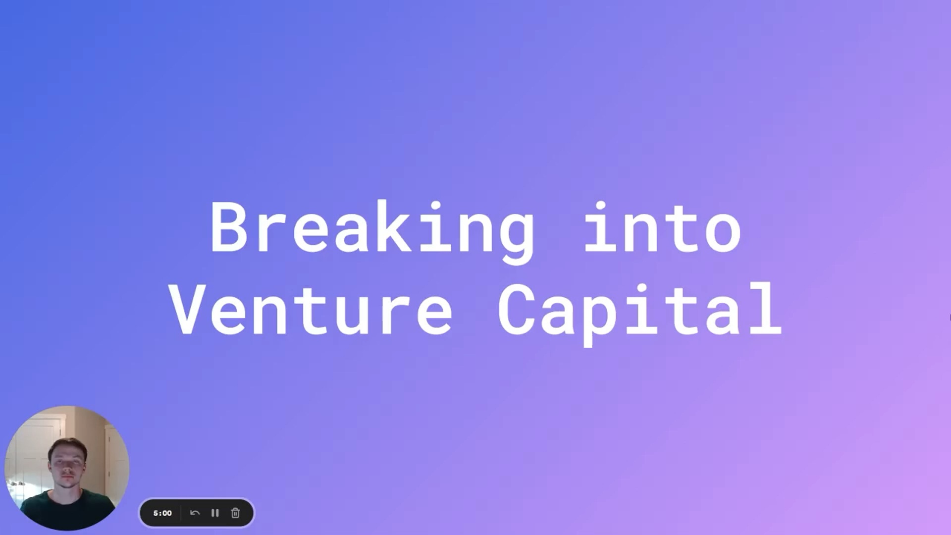 The VC Business Model