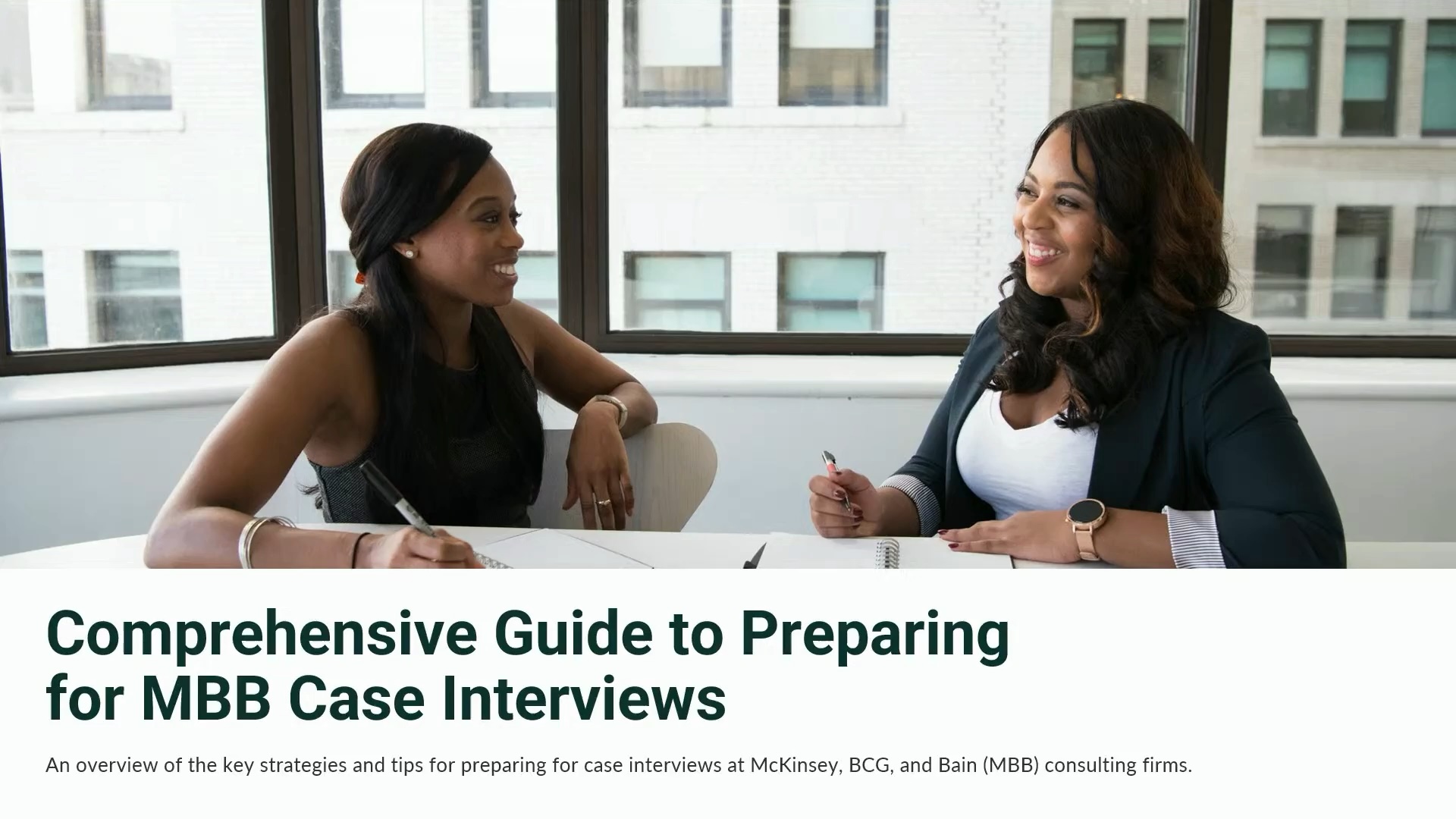 How to Prepare for Case Interviews