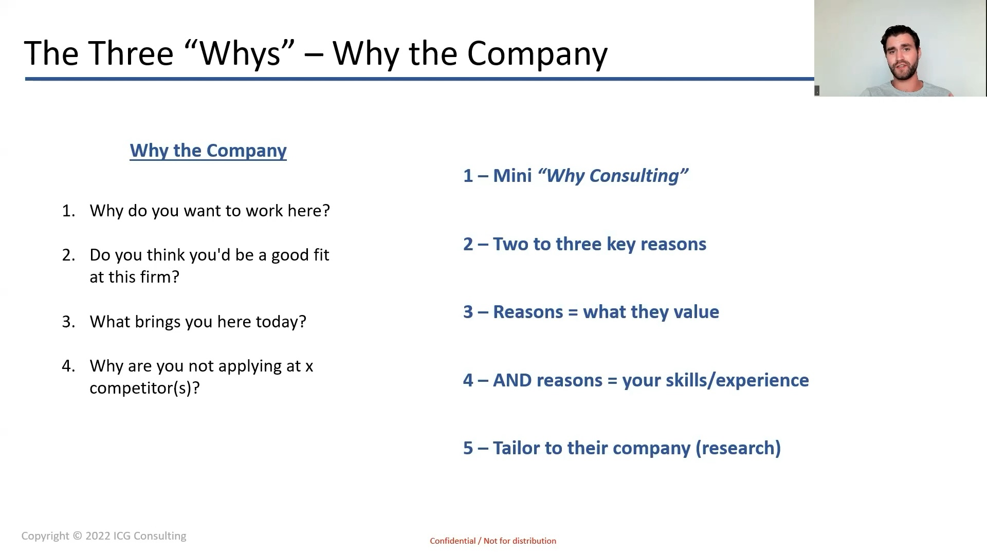Why the Company, Why Me, Why the Role