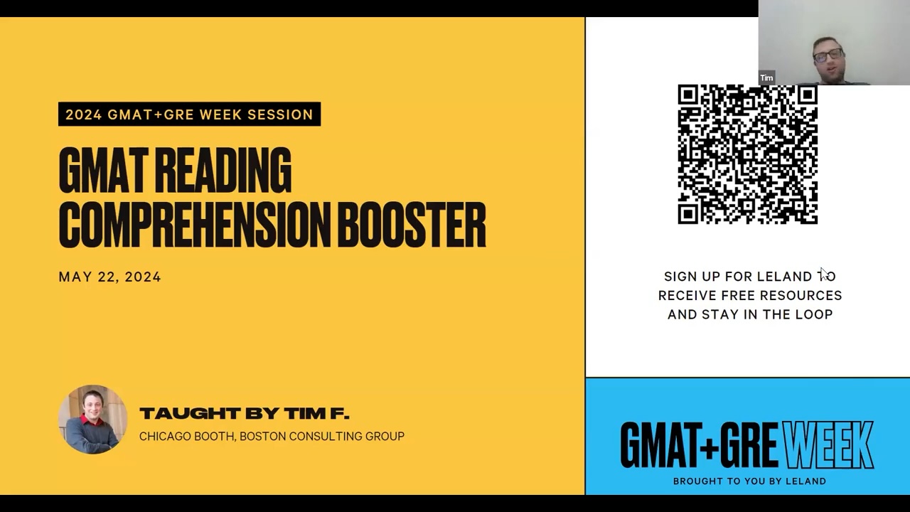 GMAT Reading Comprehension Hacks