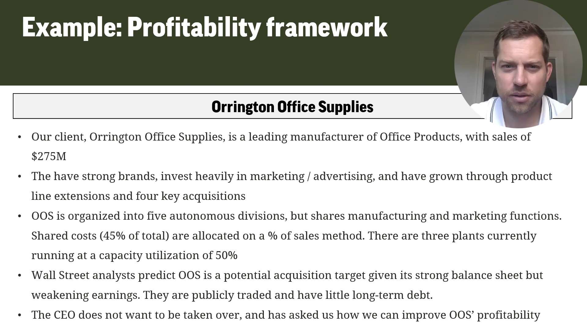 Profitability Framework: Example & Walkthrough