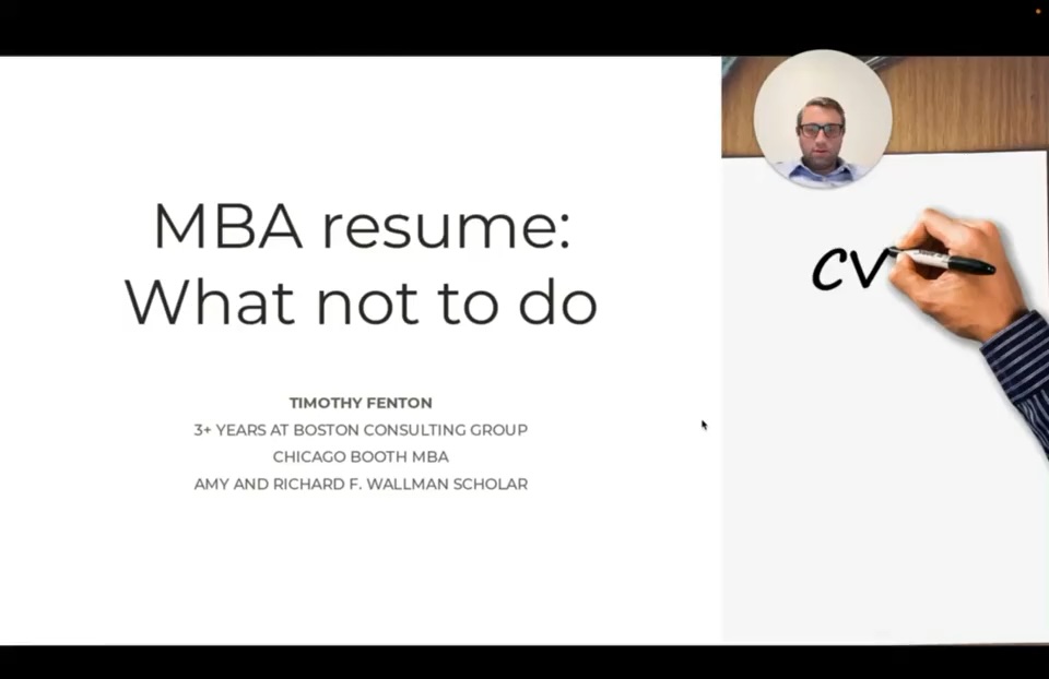 What NOT to Do When Writing an MBA Resume