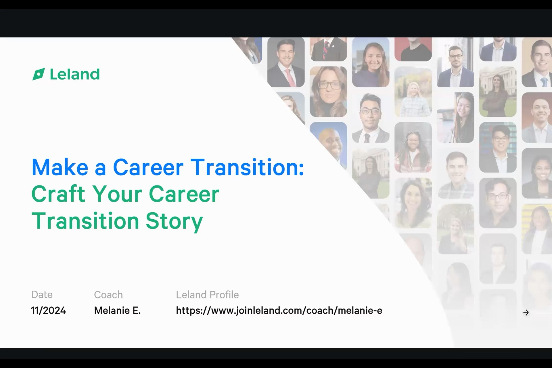 Craft Your Career Transition Story