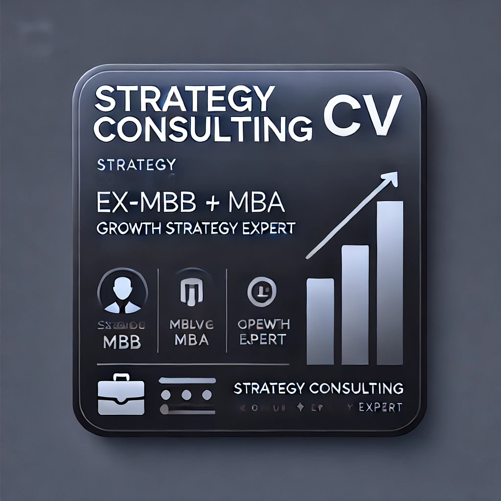 Ex-MBB (BCG & Dalberg) Strategy Consulting Resume