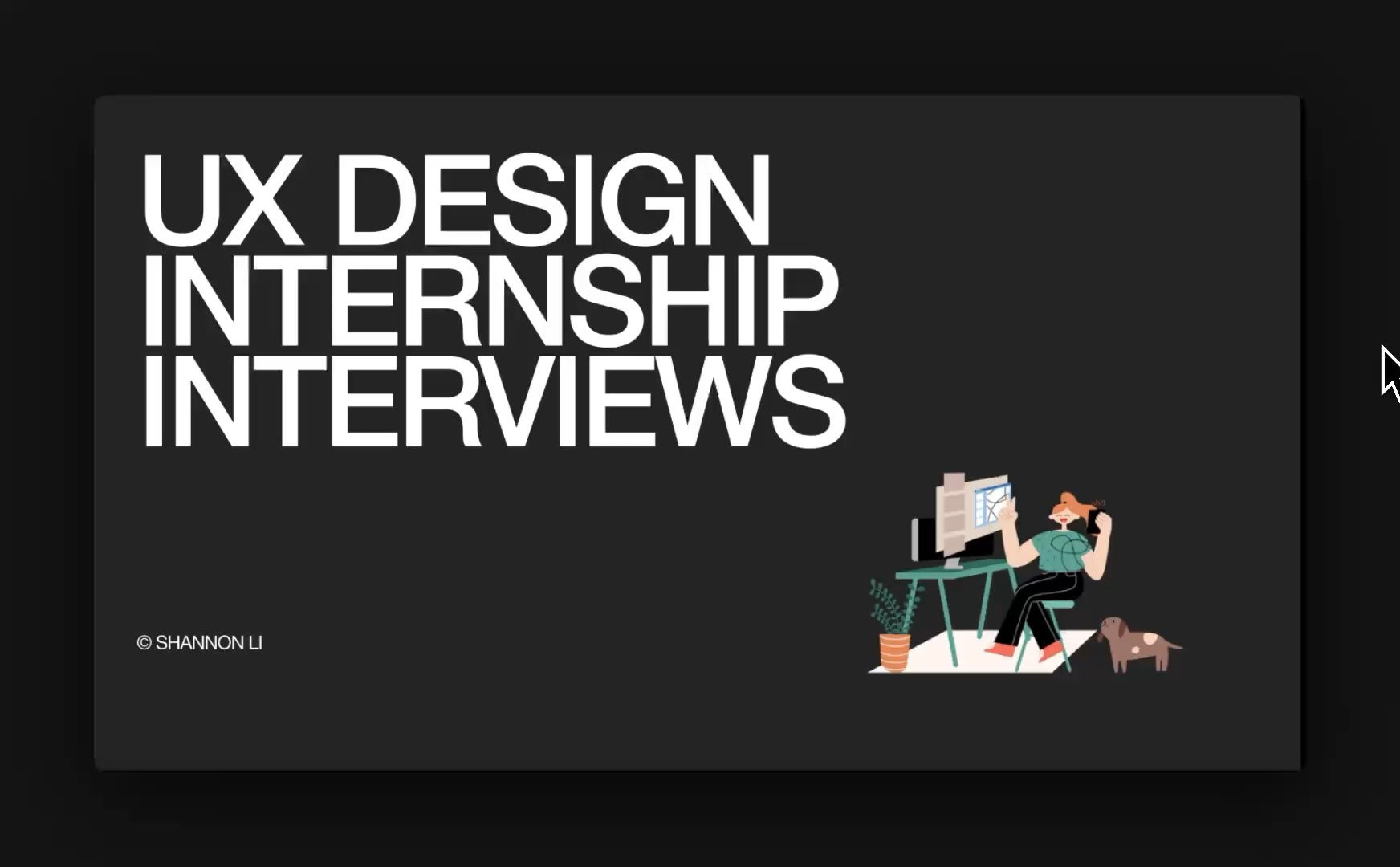 UX Design Internship Interviews