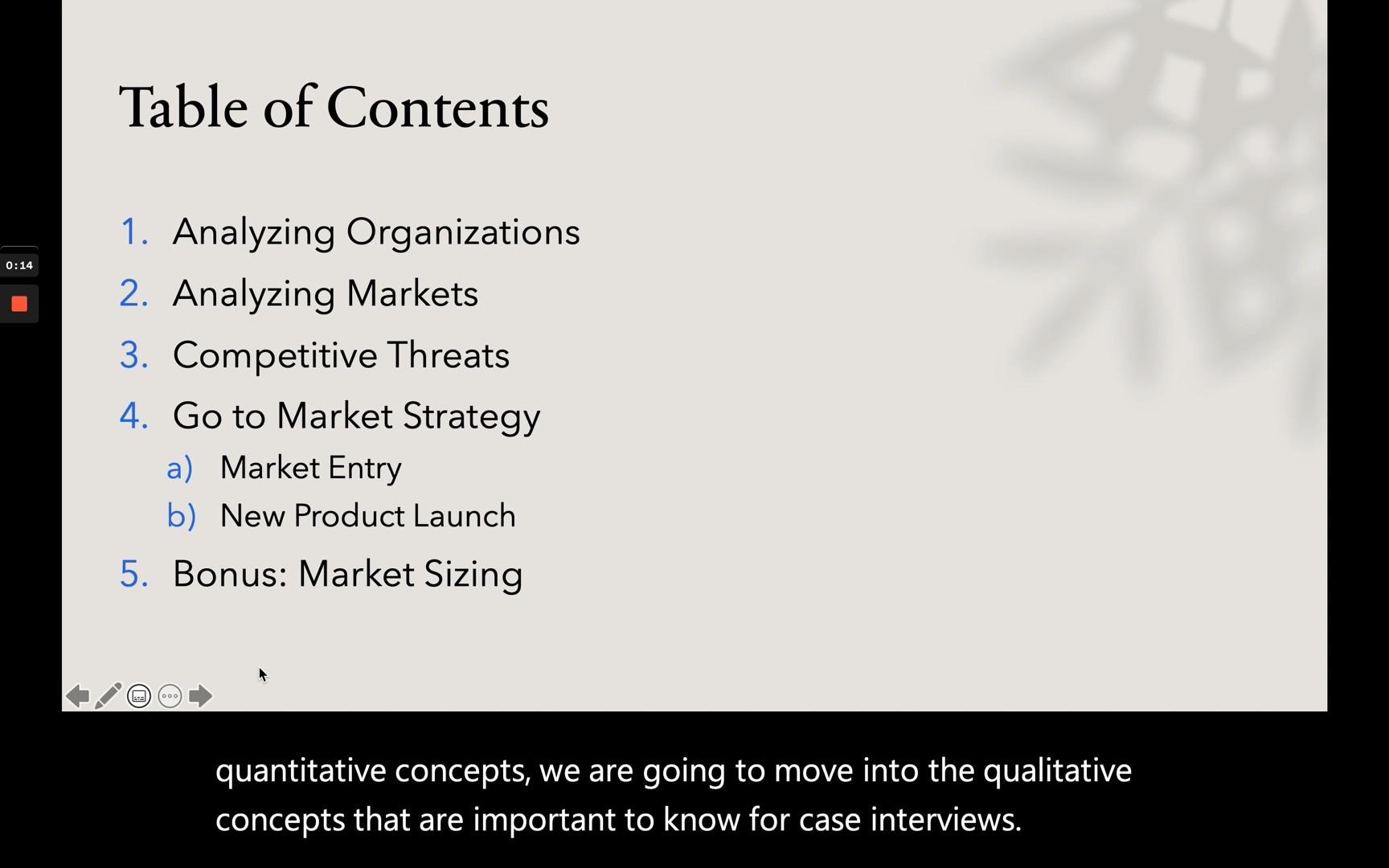 Analyzing Organizations in Case Interviews
