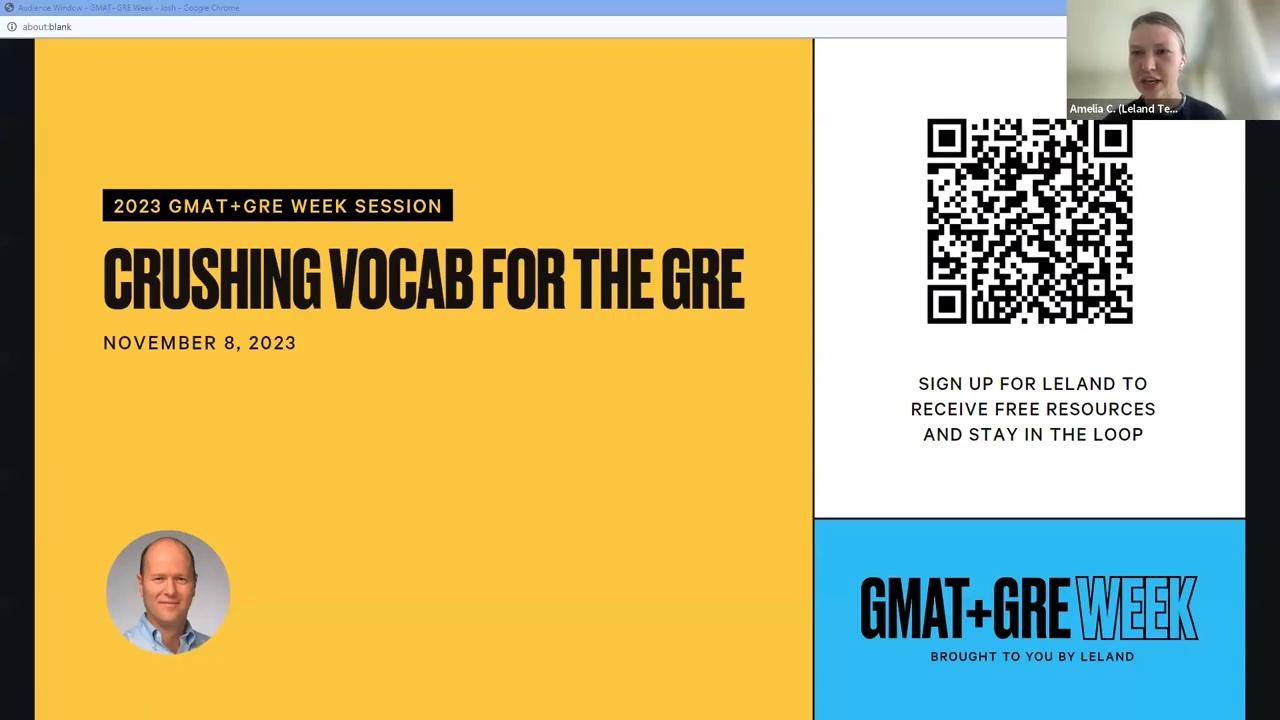 Crushing Vocab in the GRE