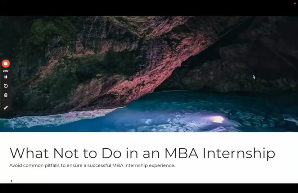 What NOT to Do in an MBA Internship