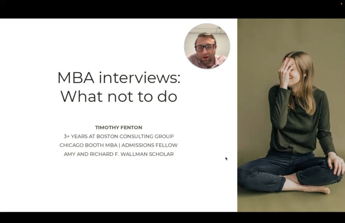 MBA Interviews: What NOT to Do