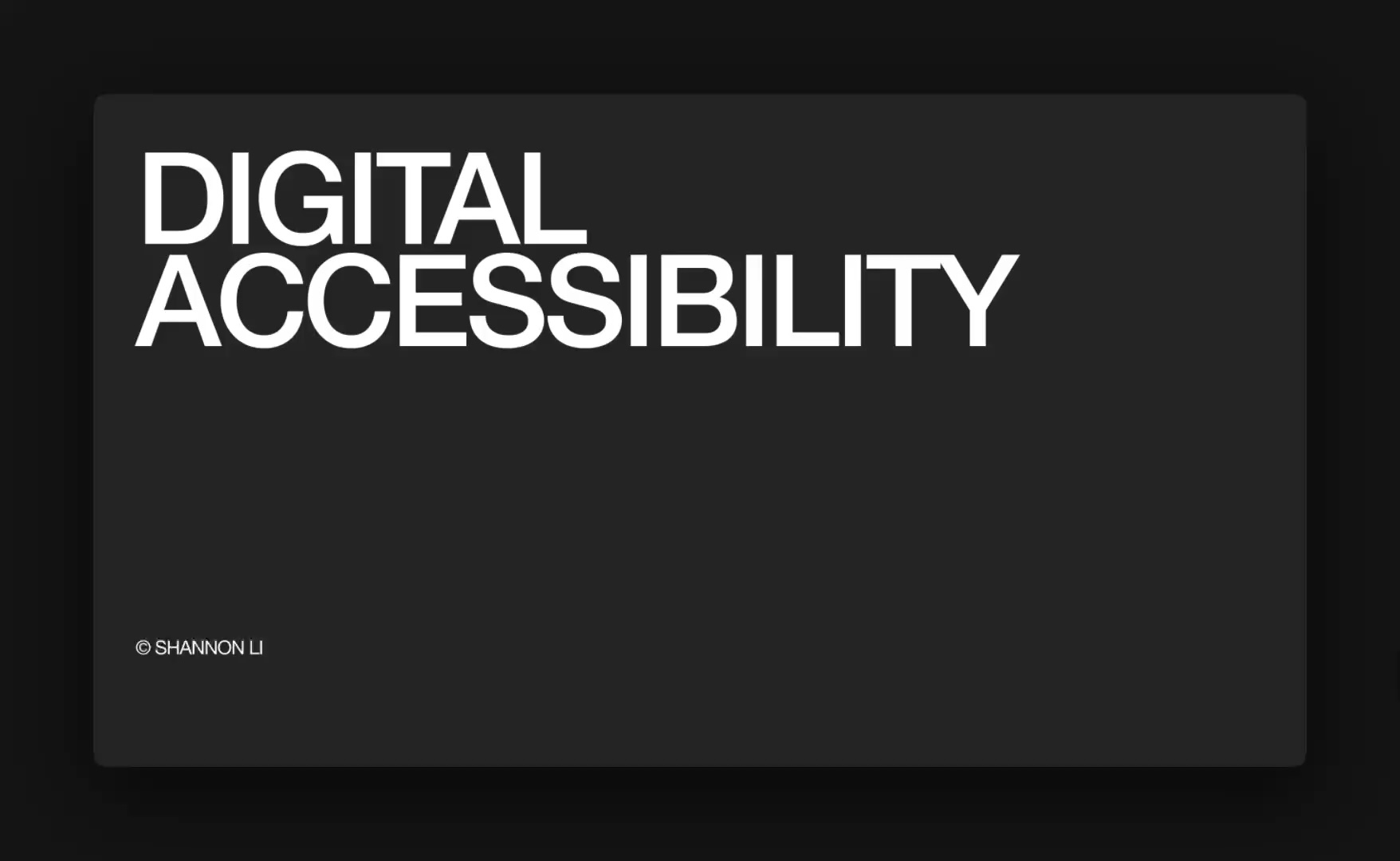 Digital Accessibility
