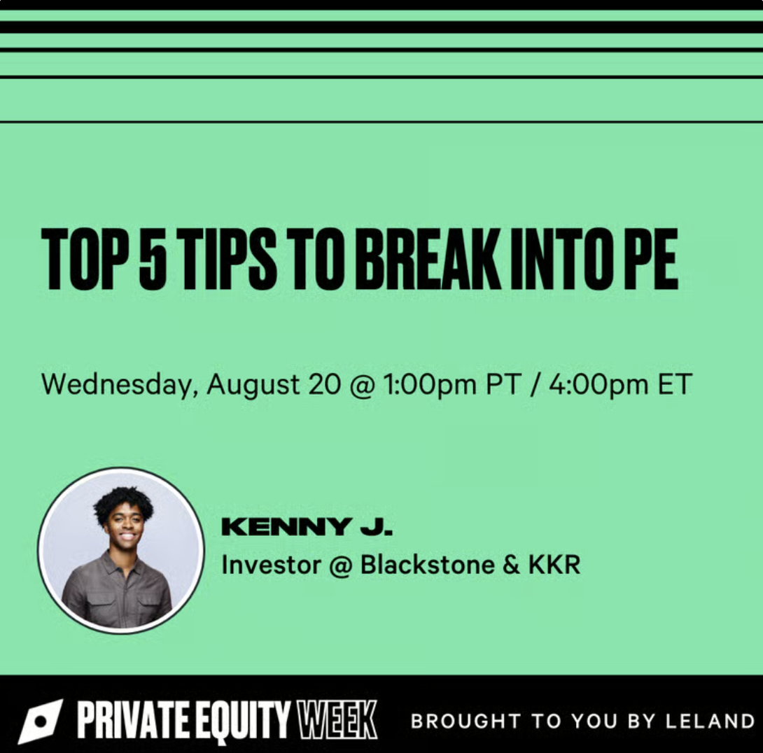 Top 5 Tips to Break Into PE