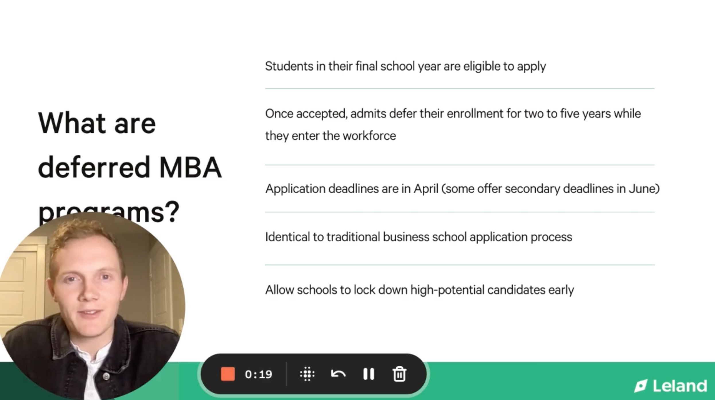 Getting Started with Deferred MBA Applications