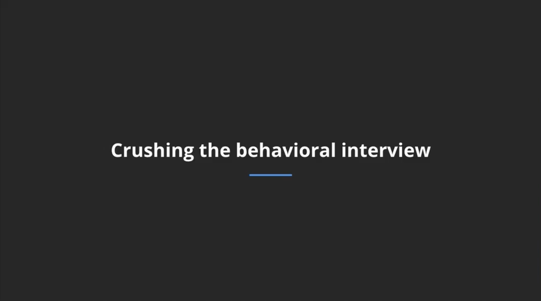 The Importance of Behavioral Questions