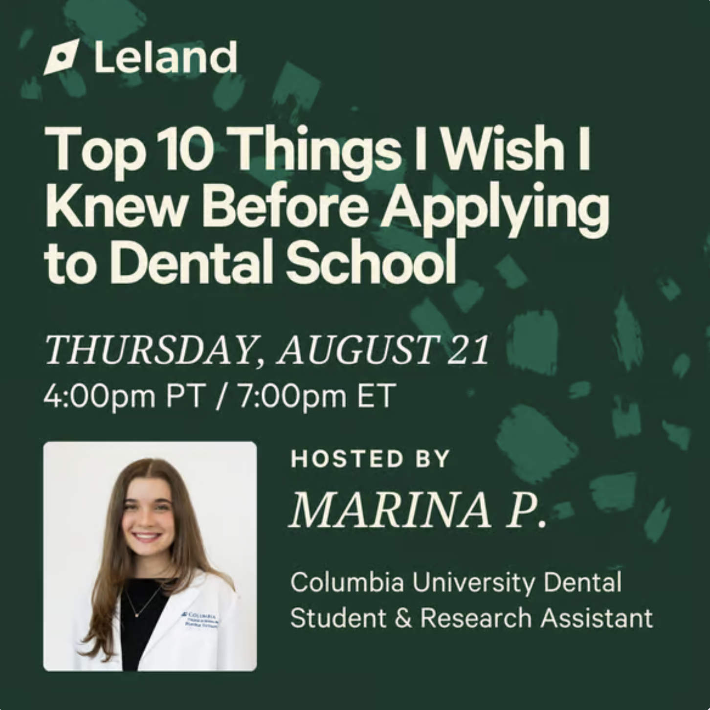 Top 10 Things I Wish I Knew Before Applying to Dental School