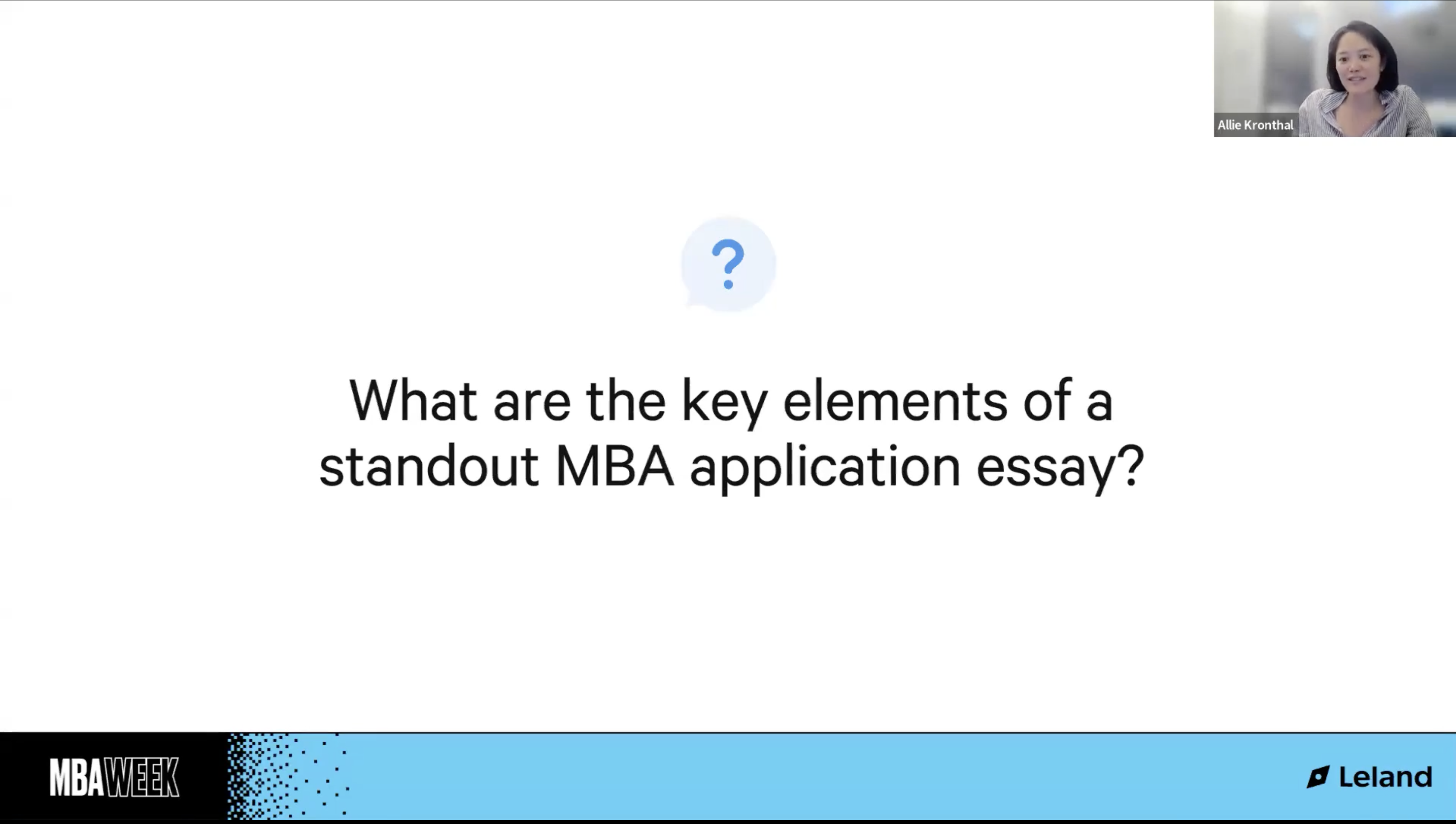Writing Standout MBA Application Essays