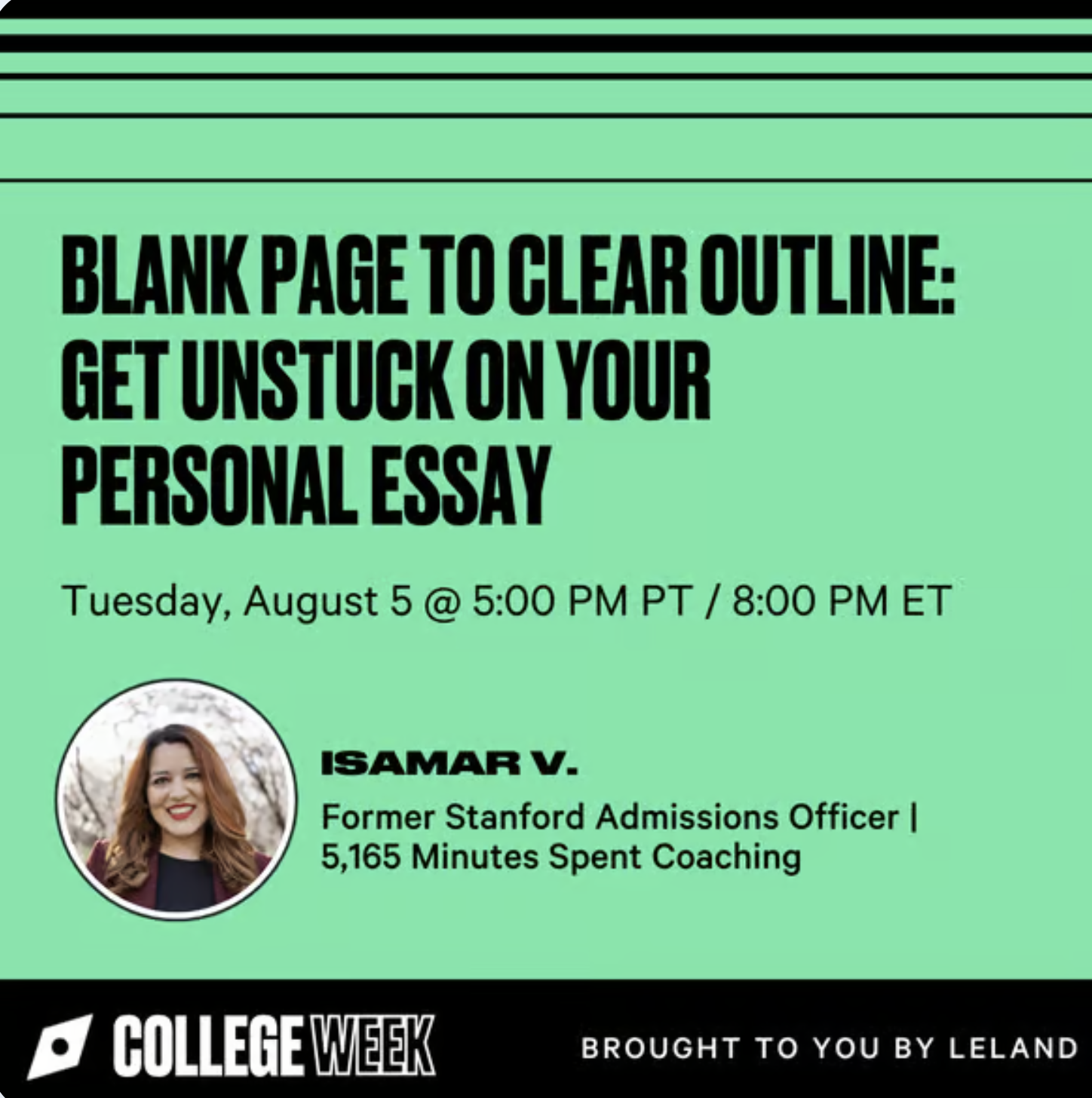 Blank Page to Clear Outline: Get Unstuck on Your Personal Essay