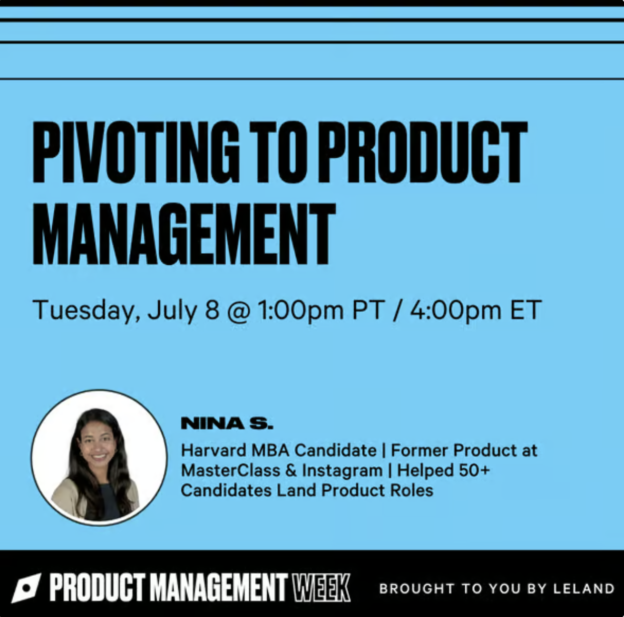  Pivoting to Product Management 