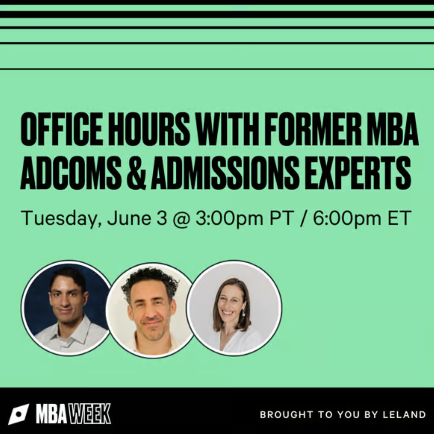 Office Hours with Former MBA AdComs & Admissions Experts