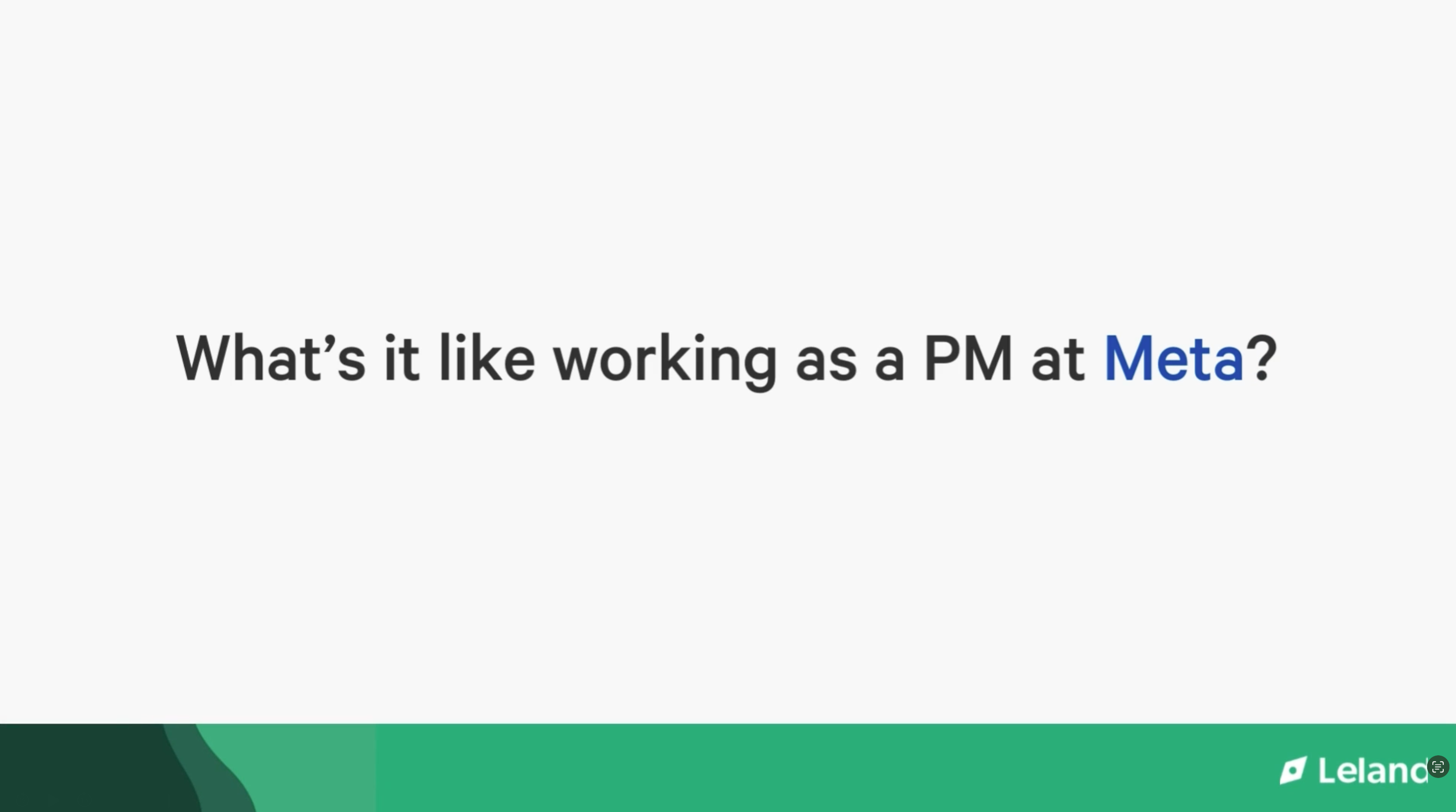 What's It Like Working as a PM at Meta?