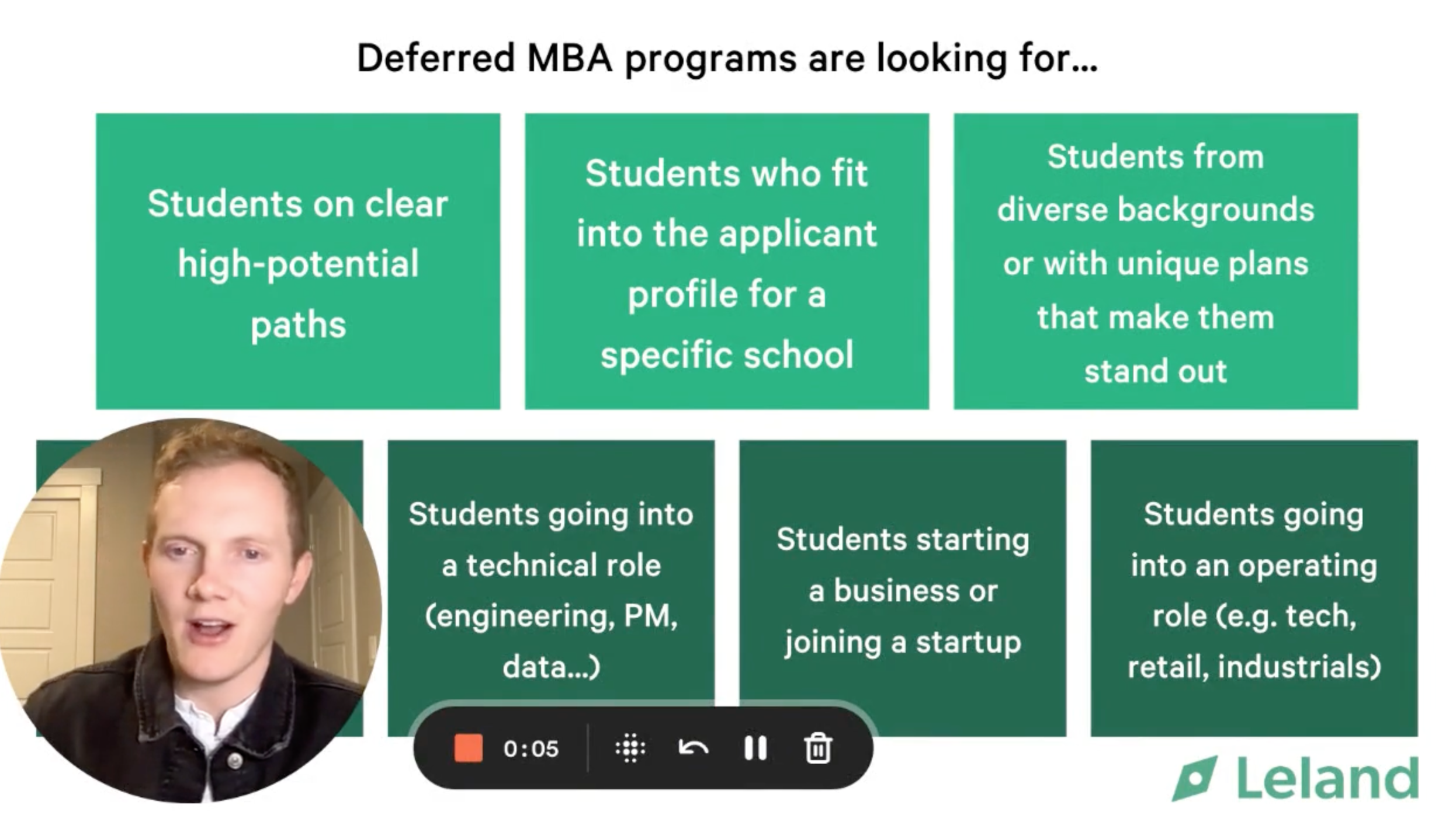 Who are Deferred MBA Programs Looking For?