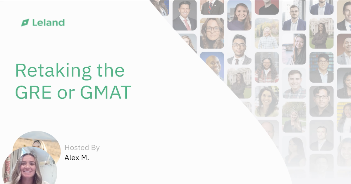 When to Retake the GMAT/GRE
