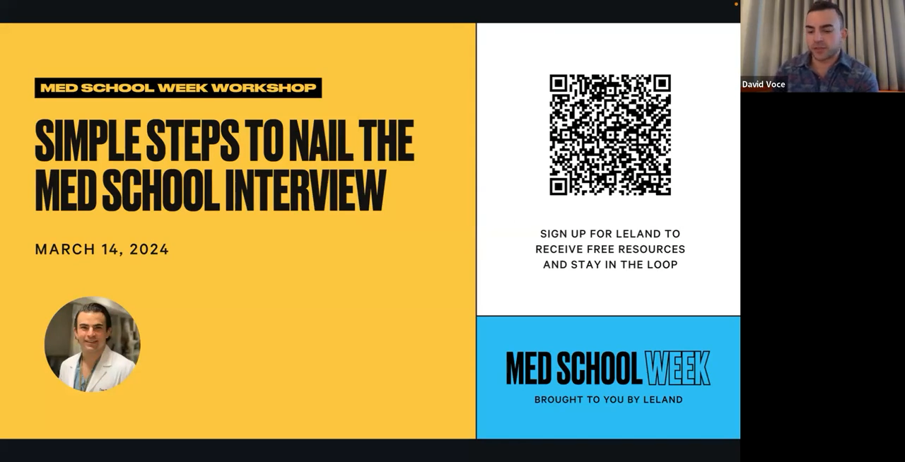 How to Nail Your Med School Interview