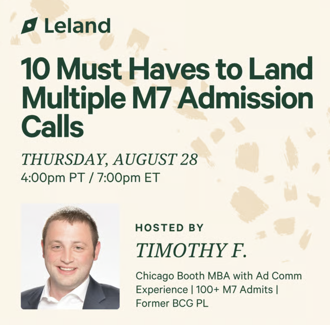 10 Must Haves to Land Multiple M7 Admission Calls