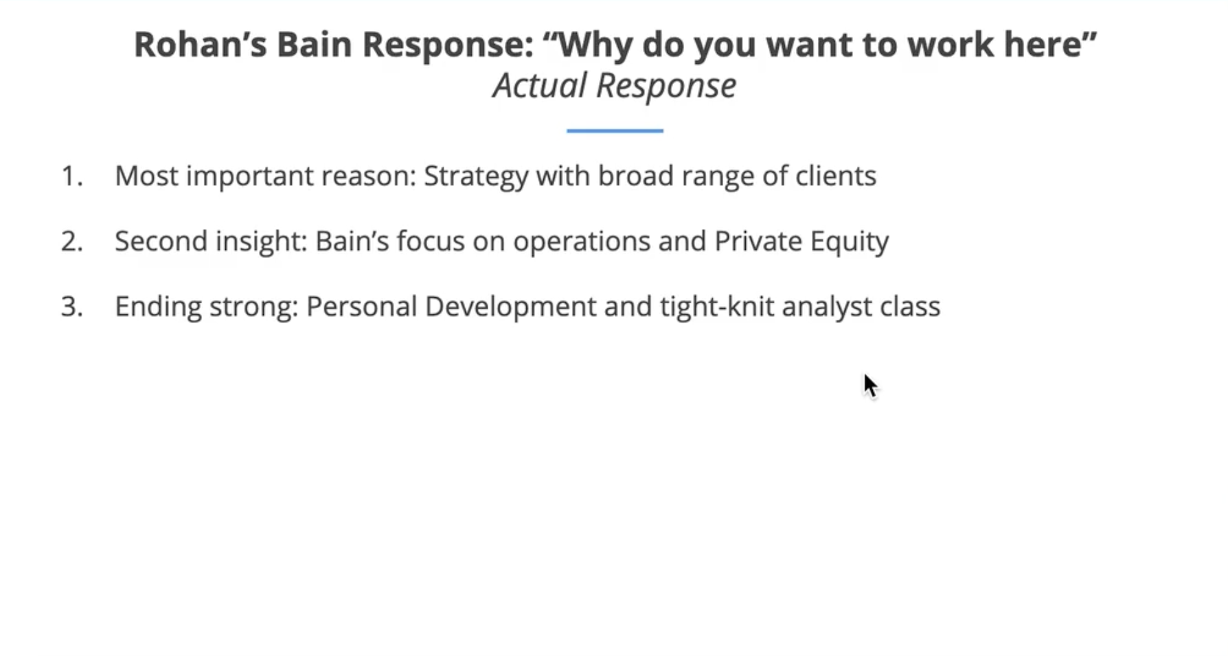 Sample Answer: "Why This Company?"