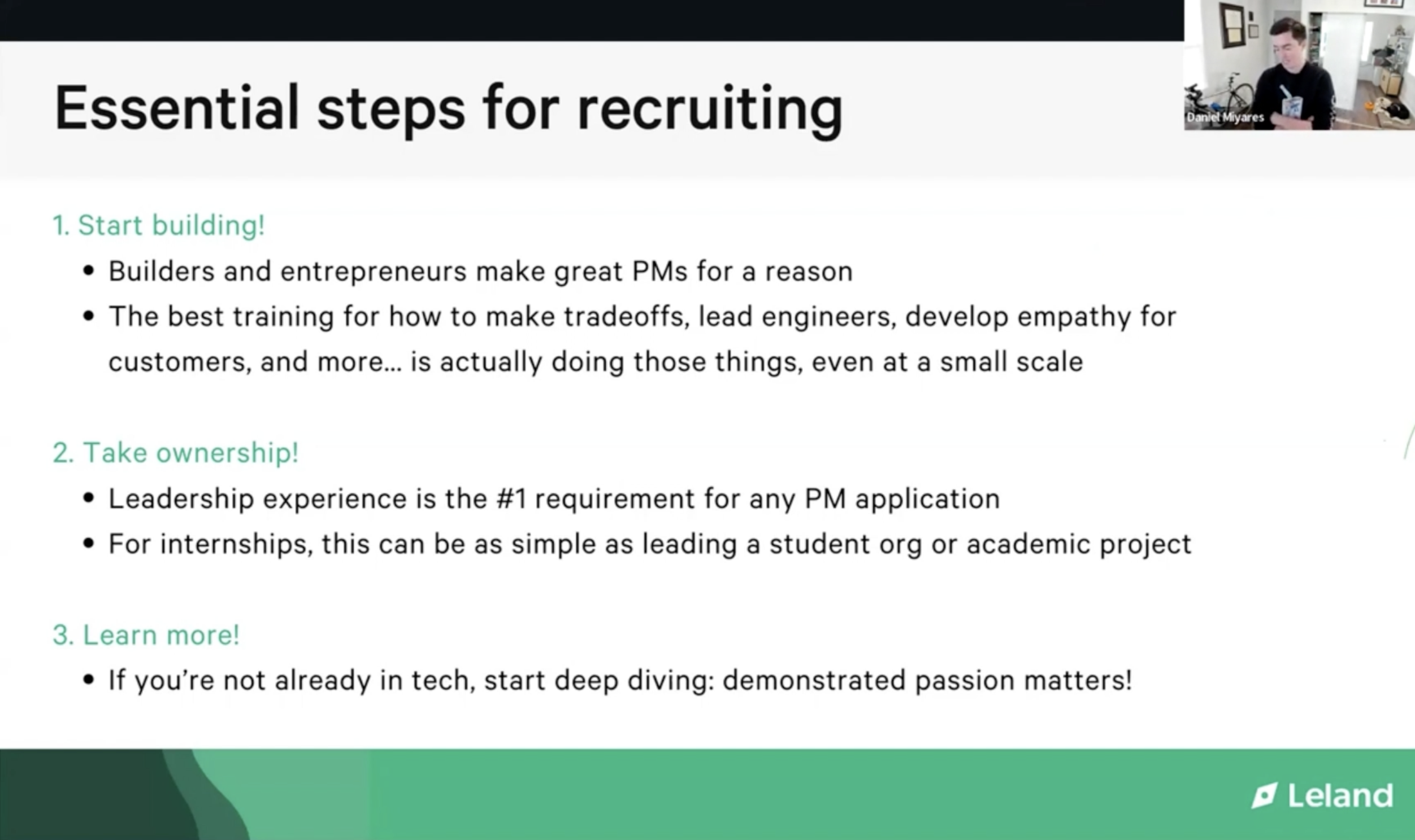 Steps for Building the Skills to Succeed in PM Recruiting
