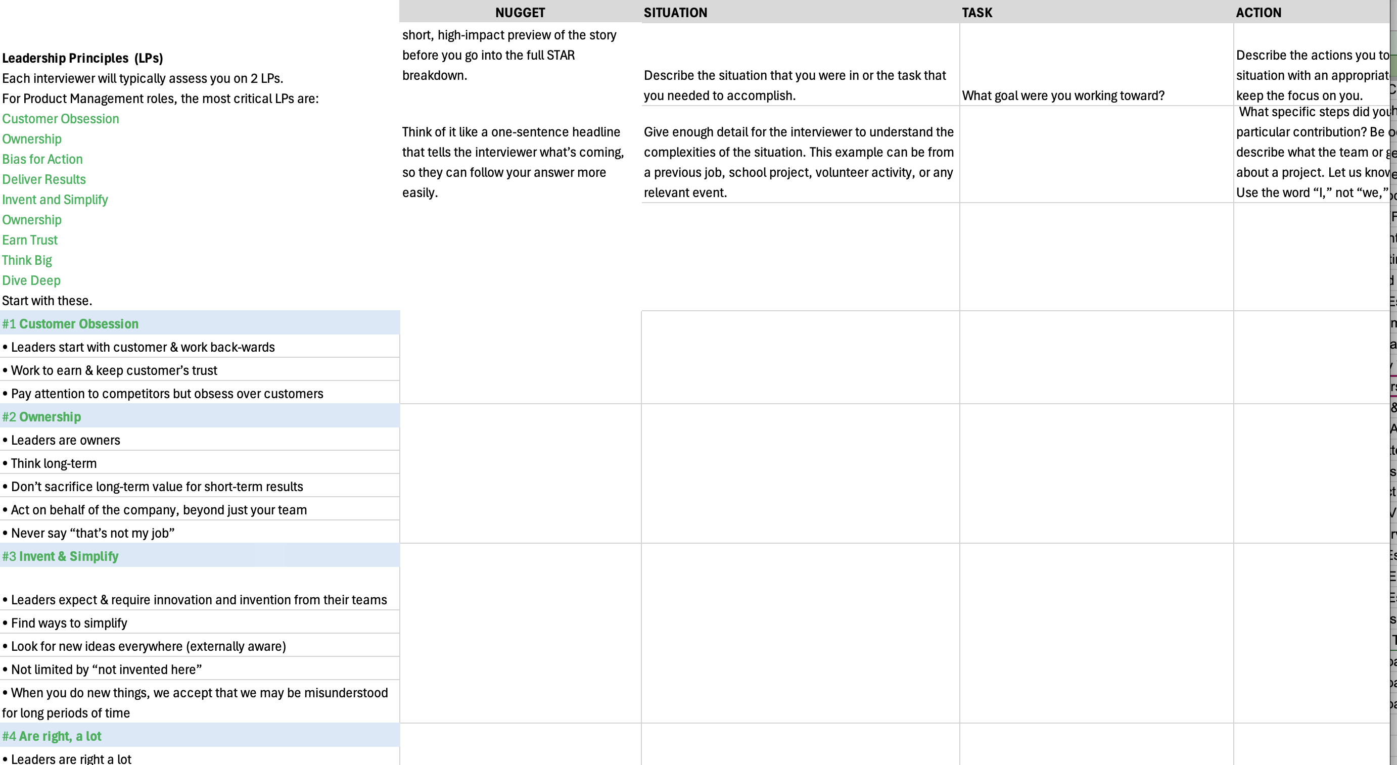 Amazon Leadership Principles Interview Prep Guide