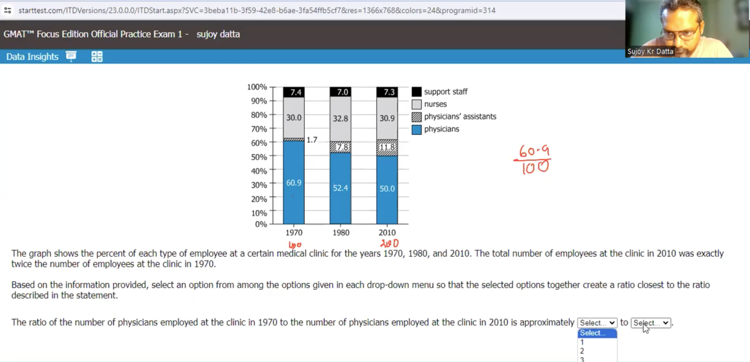 GMAT Official Practice Test 1 Walkthrough - Data Insights Section