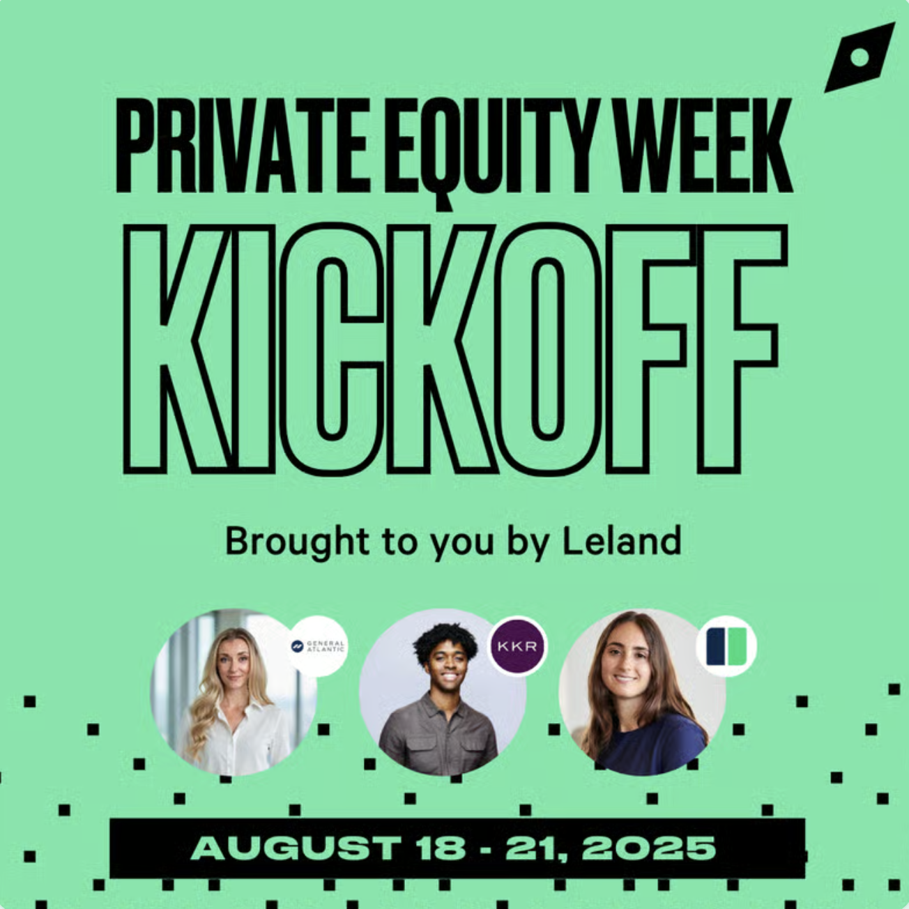 Private Equity Week (August 18-21) Kickoff