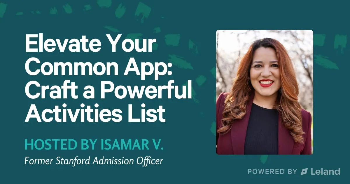 Elevate Your Common App: Craft a Powerful Activities List