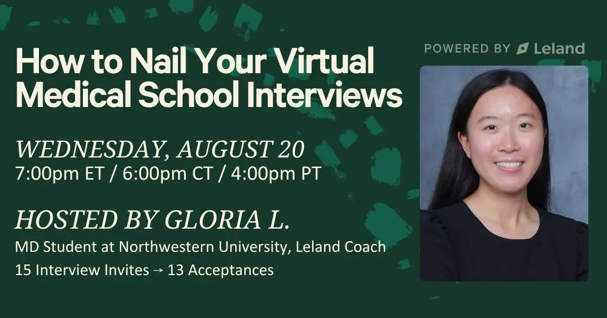 How to Nail Your Virtual Medical School Interviews